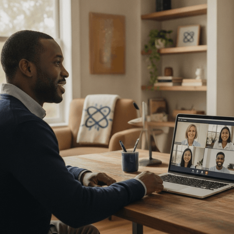 Man attending the FREE Family and Friends Support Hour